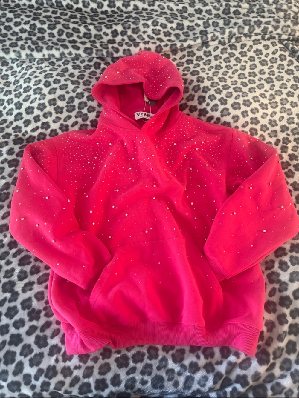 VYBEZ Rhinestone Galaxy Hoodie NWT size medium